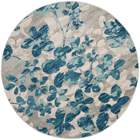 Safavieh Evoke Evk236J Grey / Light Blue Rugs - Safavieh - evk236j - 7r