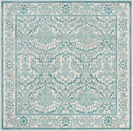 Safavieh Evoke Evk242C Ivory / Light Blue Rugs - Safavieh - evk242c - 24