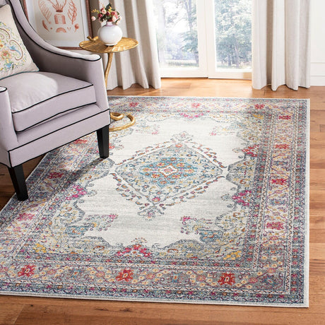 Safavieh Evoke Evk250A Cream / Fuchsia Rugs - Safavieh - evk250a - 4