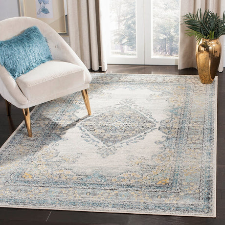 Safavieh Evoke Evk250F Grey / Blue Rugs - Safavieh - evk250f - 4