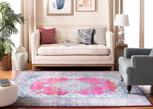 Safavieh Evoke Evk250N Navy/Fuchsia Rug - Safavieh - evk250n - 4