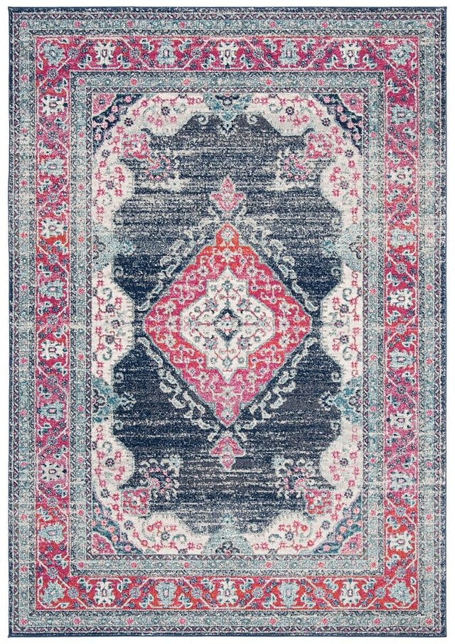 Safavieh Evoke Evk250R Fuchsia / Navy Rugs - Safavieh - evk250r - 4