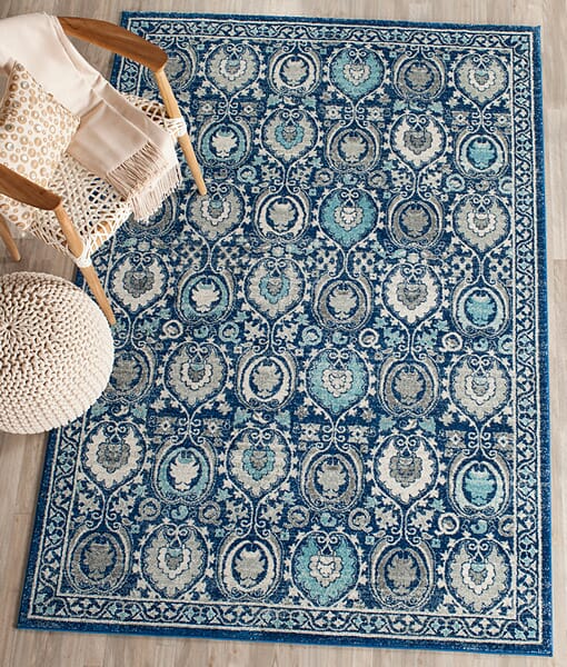 Safavieh Evoke Evk251C Blue / Ivory Rugs - Safavieh - evk251c - 24