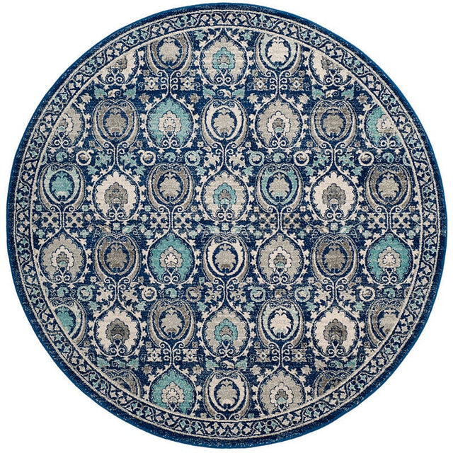 Safavieh Evoke Evk251C Blue / Ivory Rugs - Safavieh - evk251c - 7r