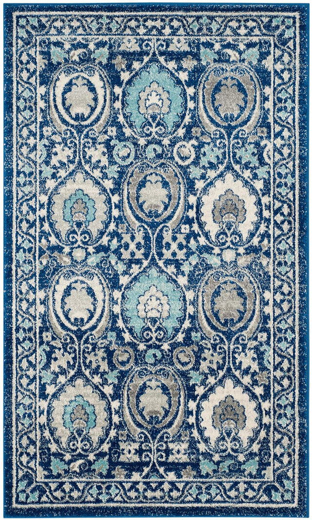 Safavieh Evoke Evk251C Blue / Ivory Rugs - Safavieh - evk251c - 7r