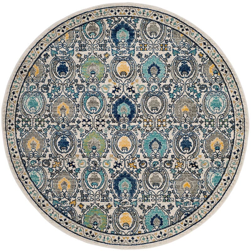 Safavieh Evoke Evk251D Ivory / Grey Rugs - Safavieh - evk251d - 7r