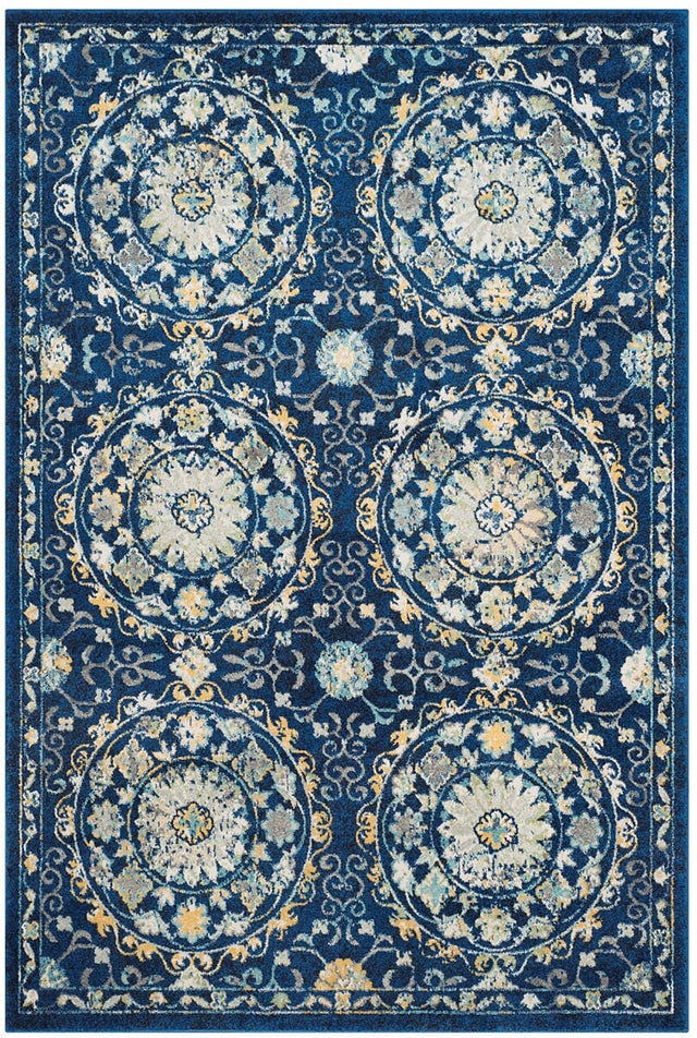 Safavieh Evoke Evk252A Navy / Ivory Rugs - Safavieh - evk252a - 3