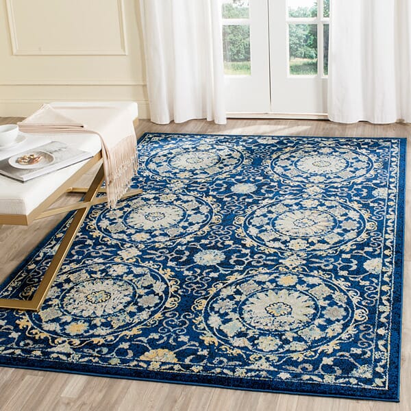 Safavieh Evoke Evk252A Navy / Ivory Rugs - Safavieh - evk252a - 3