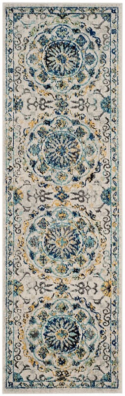 Safavieh Evoke Evk252C Ivory / Blue Rugs - Safavieh - evk252c - 25