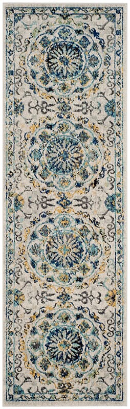 Safavieh Evoke Evk252C Ivory / Blue Rugs - Safavieh - evk252c - 27