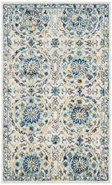 Safavieh Evoke Evk252C Ivory / Blue Rugs - Safavieh - evk252c - 7r