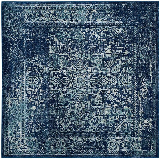 Safavieh Evoke Evk256A Navy / Ivory Rugs - Safavieh - evk256a - 3sq