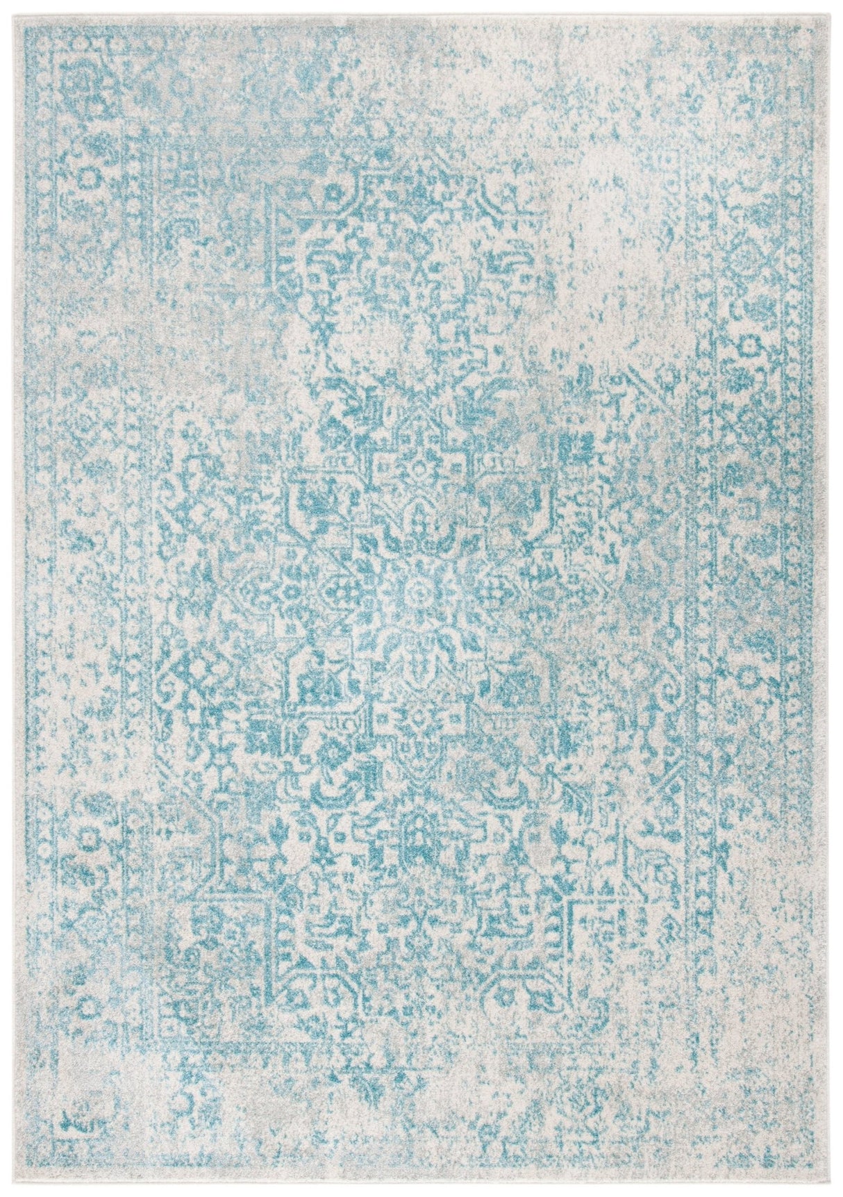 Safavieh Evoke Evk256J Ivory/Aqua Rugs - Safavieh - evk256j - 3