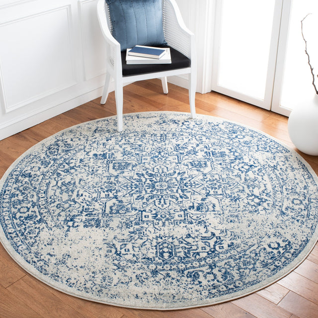 Safavieh Evoke Evk256N Ivory/Navy Rugs - Safavieh - evk256n - 7r