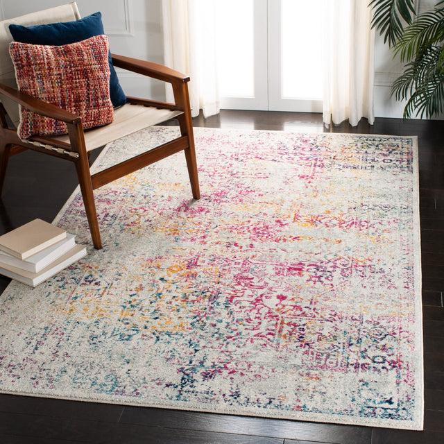 Safavieh Evoke Evk256Q Ivory/Fuchsia Rugs - Safavieh - evk256q - 3