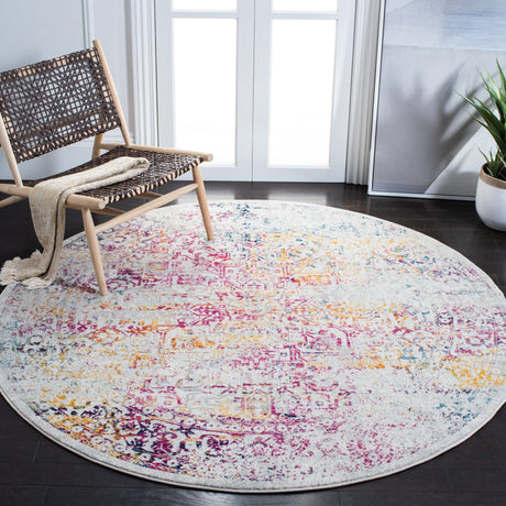 Safavieh Evoke Evk256Q Ivory/Fuchsia Rugs - Safavieh - evk256q - 7r