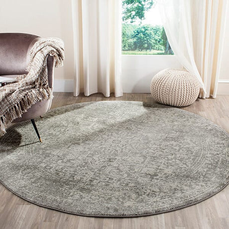 Safavieh Evoke Evk256S Silver / Ivory Rugs - Safavieh - evk256s - 7sq