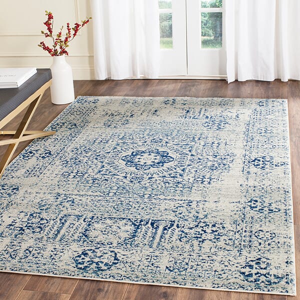 Safavieh Evoke Evk260C Ivory / Blue Rugs - Safavieh - evk260c - 24