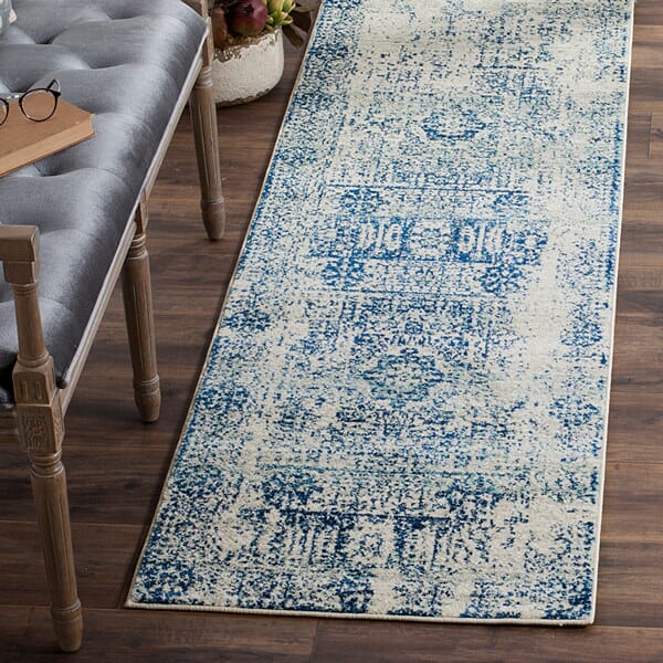 Safavieh Evoke Evk260C Ivory / Blue Rugs - Safavieh - evk260c - 5sq