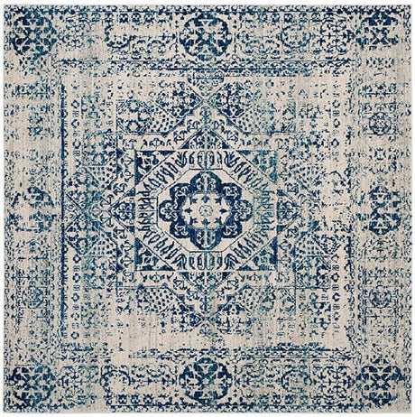 Safavieh Evoke Evk260C Ivory / Blue Rugs - Safavieh - evk260c - 5sq