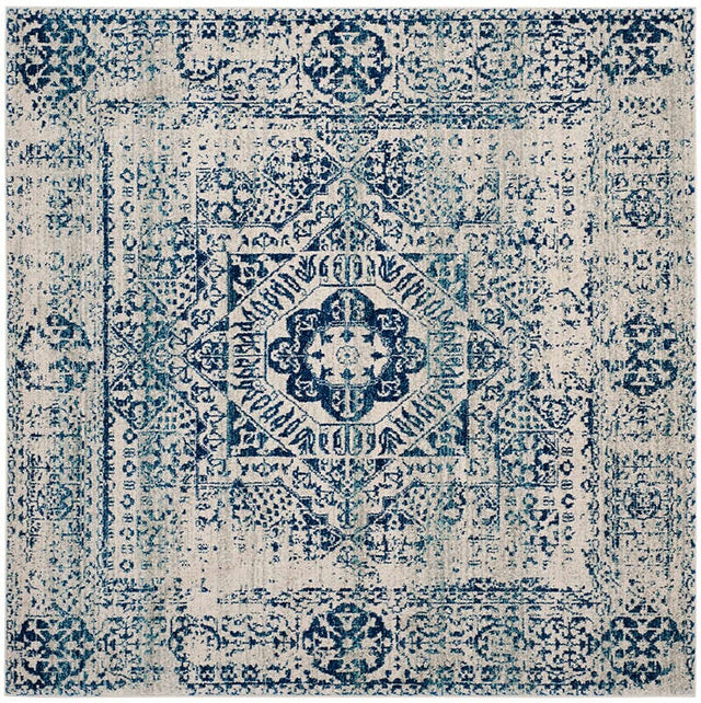 Safavieh Evoke Evk260C Ivory / Blue Rugs - Safavieh - evk260c - 9sq