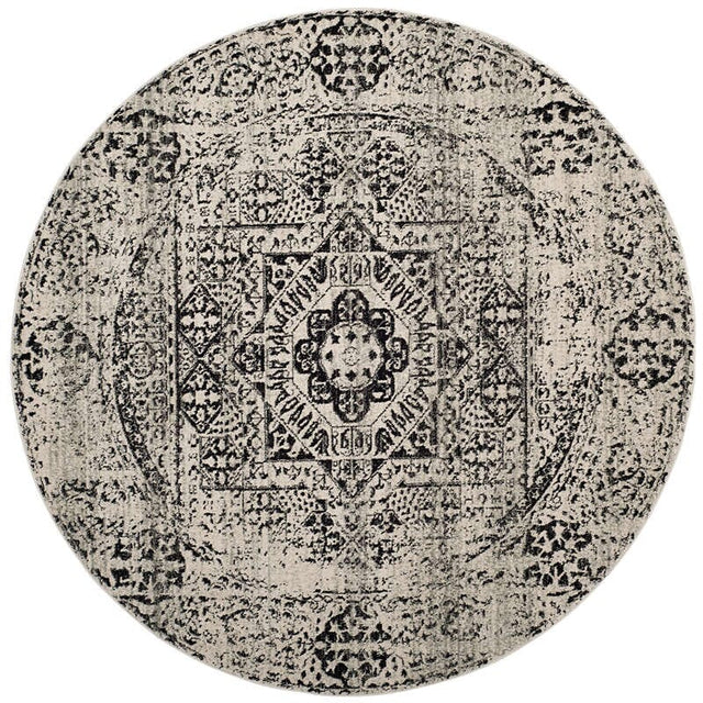 Safavieh Evoke Evk260T Ivory / Black Rugs - Safavieh - evk260t - 7r