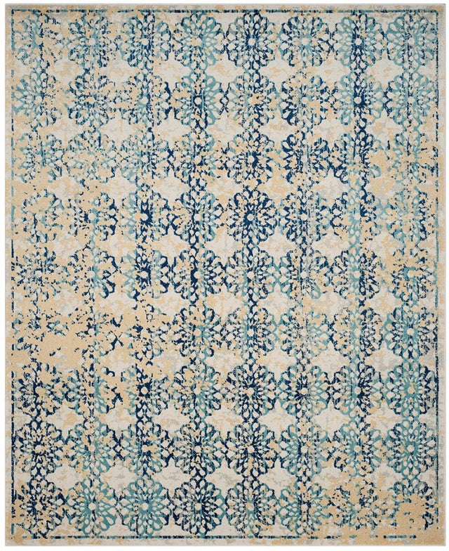 Safavieh Evoke Evk262C Ivory / Blue Rugs - Safavieh - evk262c - 3