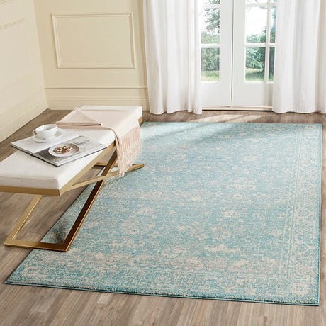 Safavieh Evoke Evk270D Light Blue / Ivory Rugs - Safavieh - evk270d - 24