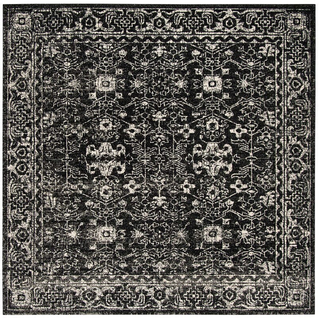 Safavieh Evoke Evk270K Charcoal/Ivory Rug - Safavieh - evk270k - 3sq