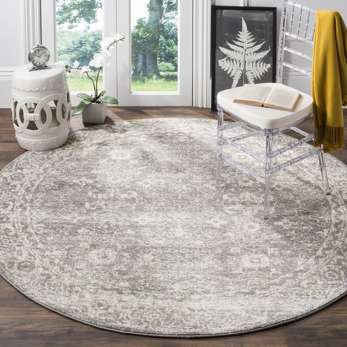 Safavieh Evoke Evk270S Grey/Ivory Rug - evk270s-25