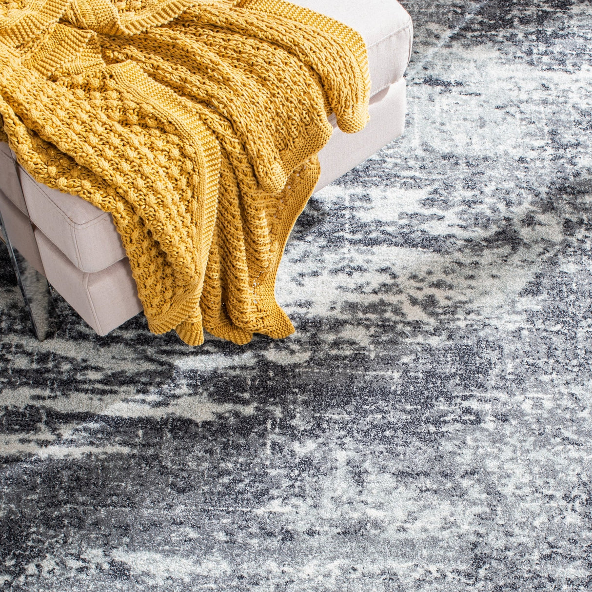 Safavieh Evoke Evk272F Ivory/Grey Rugs - Safavieh - evk272f - 7r