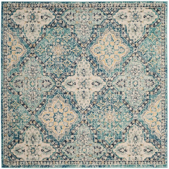 Safavieh Evoke Evk274C Light Blue / Ivory Rugs - Safavieh - evk274c - 5sq