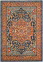 Safavieh Evoke Evk275C Blue / Orange Rugs - Safavieh - evk275c - 24