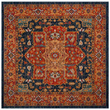 Safavieh Evoke Evk275C Blue / Orange Rugs - Safavieh - evk275c - 3sq