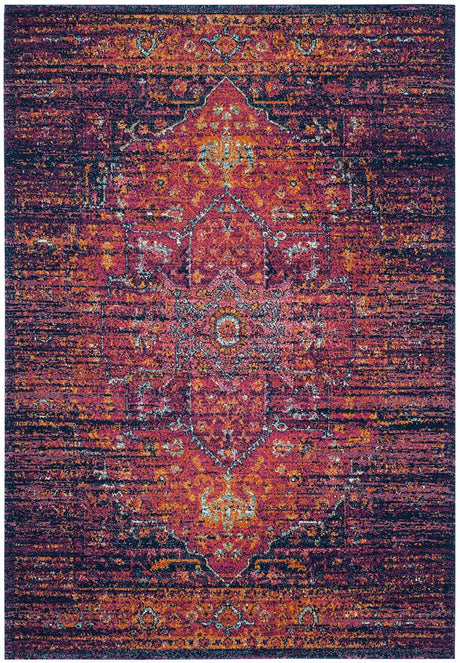 Safavieh Evoke Evk275F Blue / Fuchsia Rugs - Safavieh - evk275f - 24