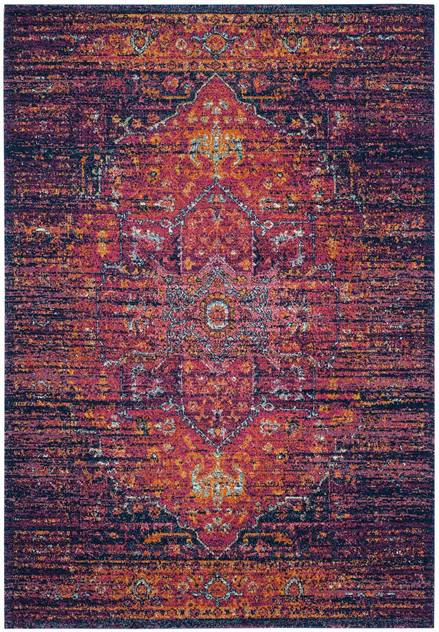 Safavieh Evoke Evk275F Blue / Fuchsia Rugs - Safavieh - evk275f - 24