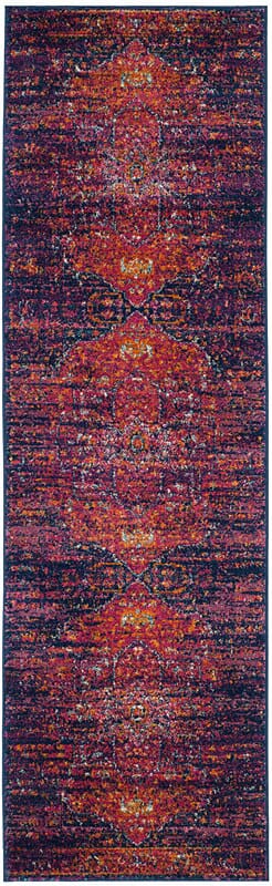 Safavieh Evoke Evk275F Blue / Fuchsia Rugs - Safavieh - evk275f - 27