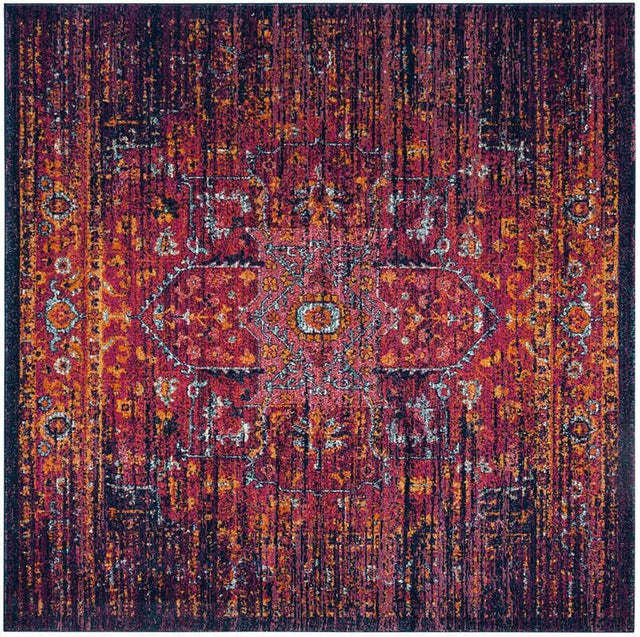 Safavieh Evoke Evk275F Blue / Fuchsia Rugs - Safavieh - evk275f - 7sq