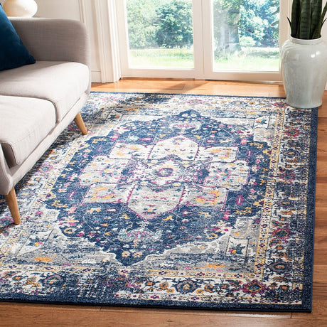 Safavieh Evoke Evk275N Navy / Grey Rugs - Safavieh - evk275n - 3