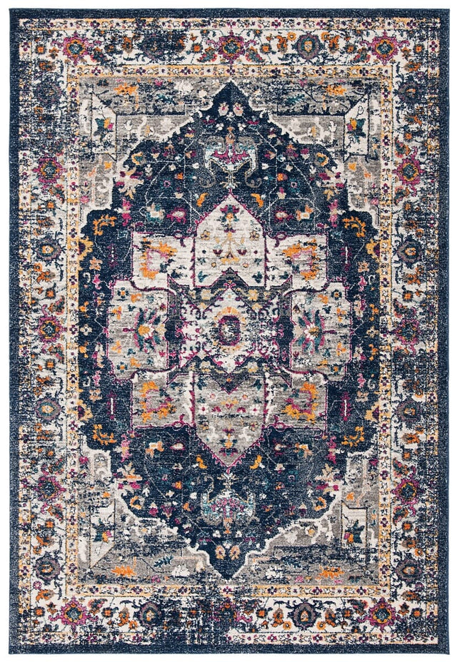 Safavieh Evoke Evk275N Navy / Grey Rugs - Safavieh - evk275n - 3