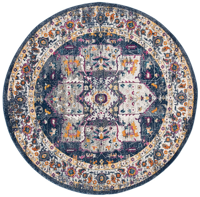 Safavieh Evoke Evk275N Navy / Grey Rugs - Safavieh - evk275n - 7r