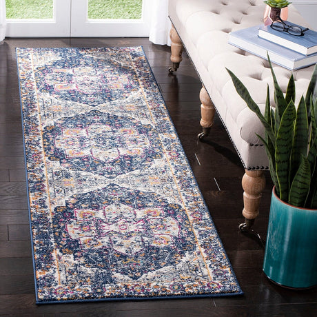 Safavieh Evoke Evk275N Navy / Grey Rugs - Safavieh - evk275n - 7sq