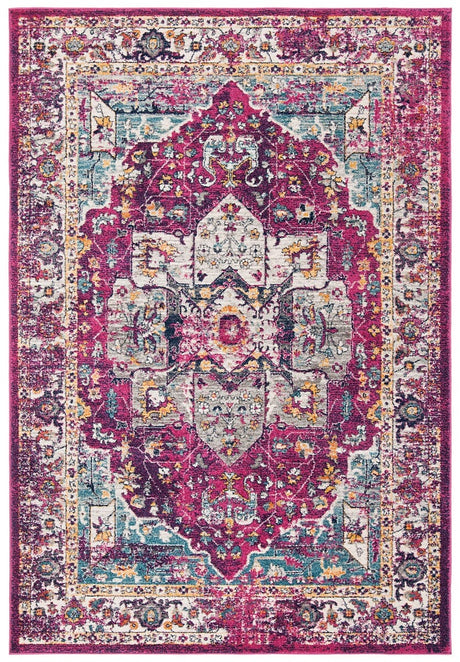 Safavieh Evoke Evk275R Fuchsia / Ivory Rugs - Safavieh - evk275r - 3