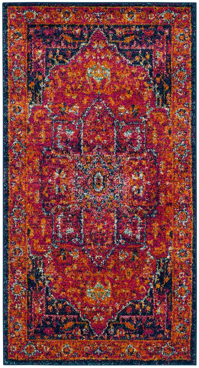 Safavieh Evoke Evk275S Fuchsia / Orange Rugs - Safavieh - evk275s - 24