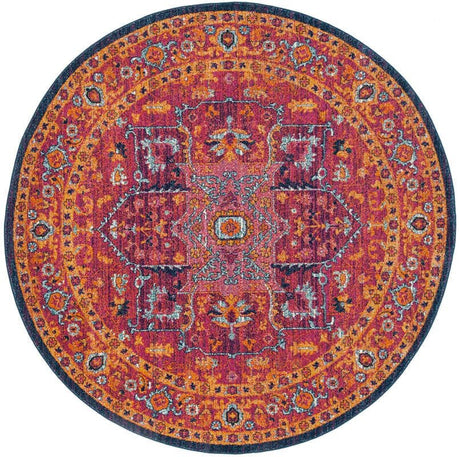 Safavieh Evoke Evk275S Fuchsia / Orange Rugs - Safavieh - evk275s - 3r