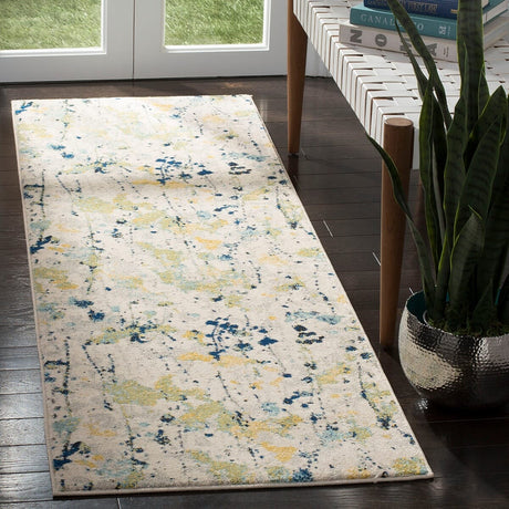 Safavieh Evoke Evk284C Ivory/Yellow Rug - Safavieh - evk284c - 7r