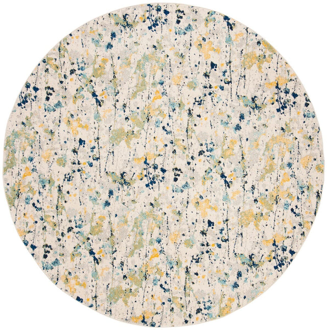 Safavieh Evoke Evk284C Ivory/Yellow Rug - Safavieh - evk284c - 7r