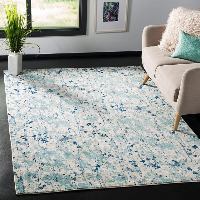 Safavieh Evoke Evk284M Ivory / Blue Rugs - Safavieh - evk284m - 4