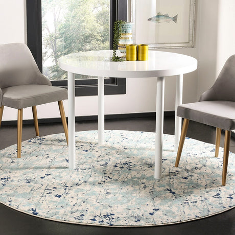 Safavieh Evoke Evk284M Ivory / Blue Rugs - Safavieh - evk284m - 7sq