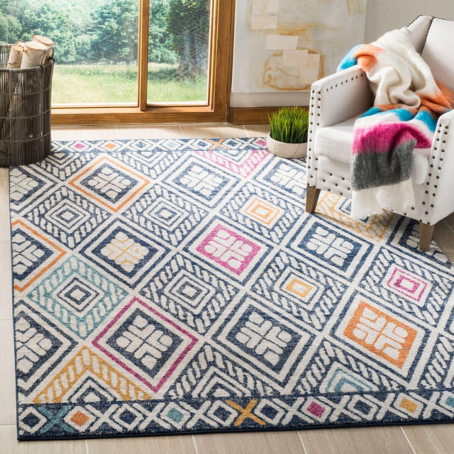 Safavieh Evoke Evk286N Navy / Ivory Rugs - Safavieh - evk286n - 3